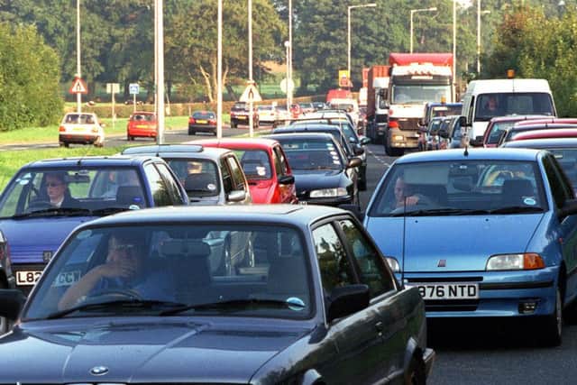 Commuter hell on the A585 and inset Coun Maxine Chew