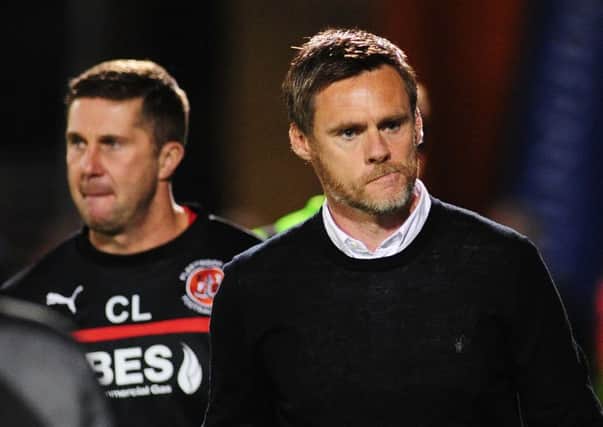 Chris Lucketti with Graham Alexander on Tuesday night