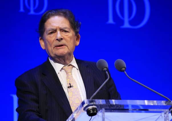 Former chancellor Nigel Lawson. Photo: Jonathan Brady/PA Wire