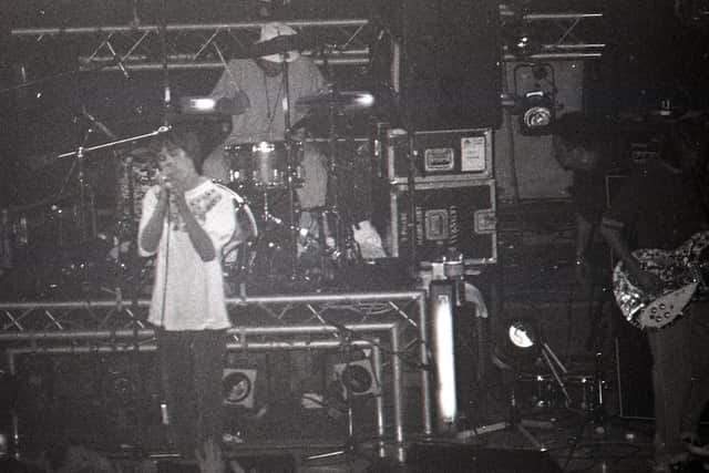 Never before seen photo of The Stone Roses at Blackpool's Empress Ballroom in August 1989