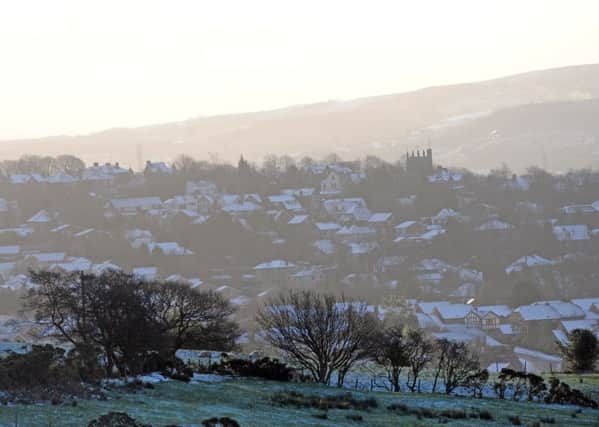 Picture shows white on the tops of houses in the Ribble Valley. Photo Thomas Temple/Rossparry.co.uk