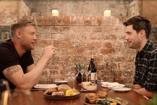 Freddie Flintoff and Jack Whitehall talk about 'Manxiety'