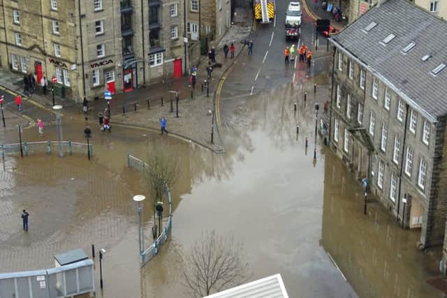 Under water: Lancaster city centre