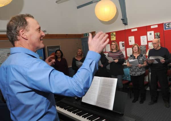 David Kennedy, musical director of Choir One Community Choir who sing in Wesley's Methodist Church, Garstang