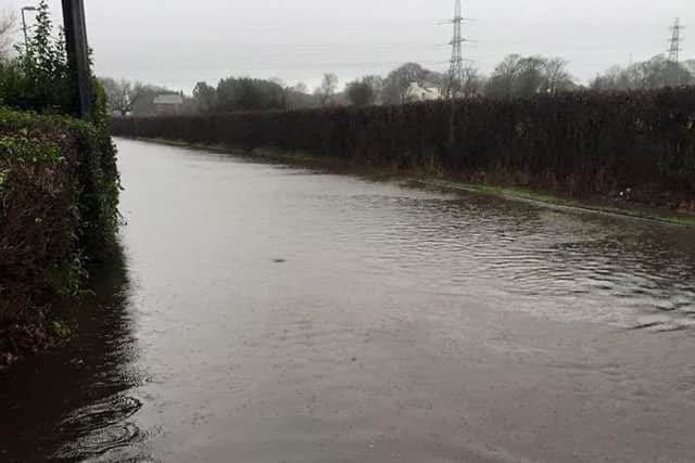 Flooding in Stanah Road, Thornton