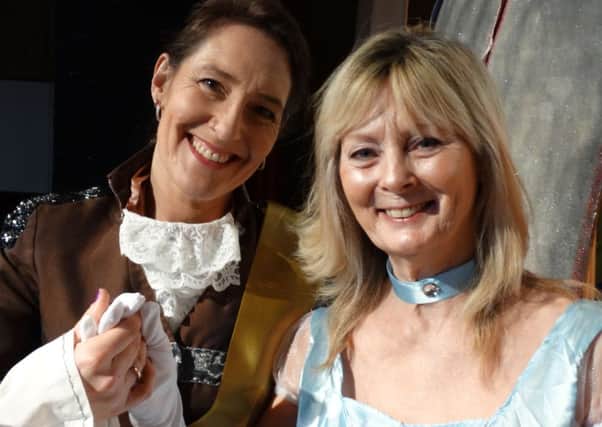 Jenny Robson as Cinderella and Kay Billingsley as Prince Charming