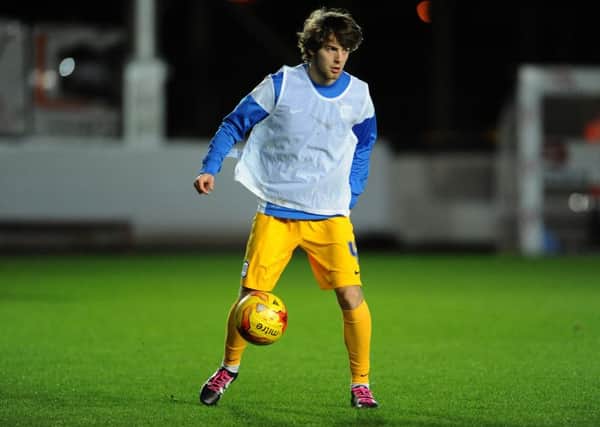PNE player Ben Pearson makes his home debut against Brentford (Picture from the warm-up before the Bristol City game)