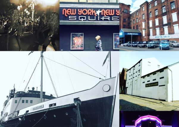 Preston nightclubs of now and them. Montage 0 top left clockwise - Feel, Squires and New York, New York, The Mill, The Manxman, The Warehouse, Tokyo Joes