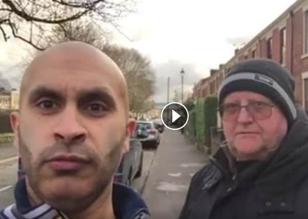 Umar Ayub, who made a video with friend Robin Maudsley  ahead of the EDL's visit to Preston