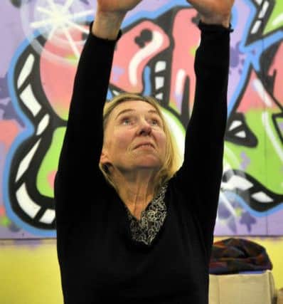 Jan Brodbeck during her Gentle Yoga Class in Lancaster