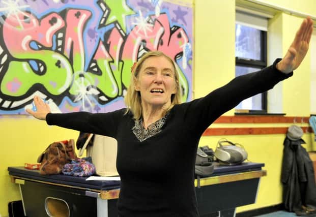 Jan Brodbeck during her Gentle Yoga Class in Lancaster