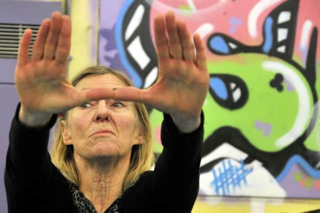 Jan Brodbeck during her Gentle Yoga Class in Lancaster