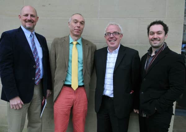 Guest speakers: Eric Vaughan from Cuadrilla Resources, Professor Alister Scott, Tony Bosworth from Friends of the Earth and Dr Laurence Stamford. (Pictures: NEIL
