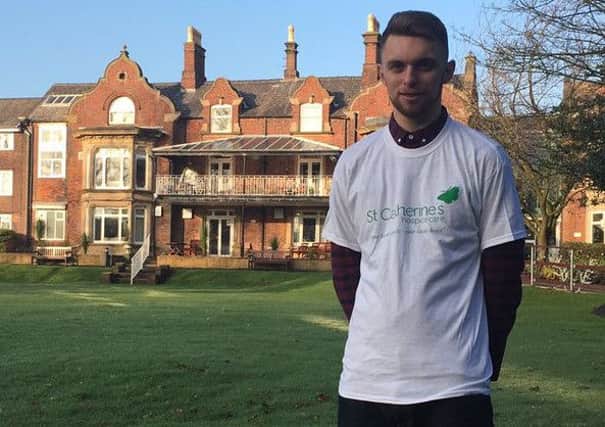 Alex Hilton-Slee, 24, from Fulwood, is fund-raising for St Catherine's Hospice with a number of events this year