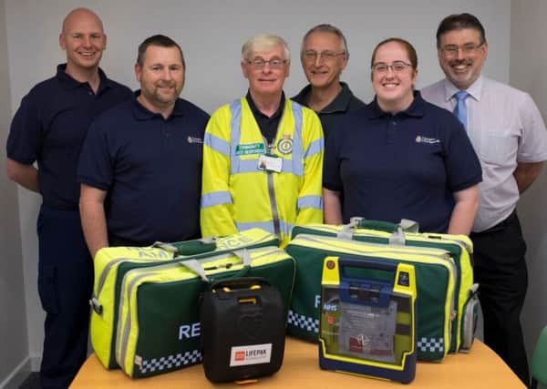 Anthony Marcella, far left, with some of the New Longton community responders, who volunteer for the North West Ambulance Service