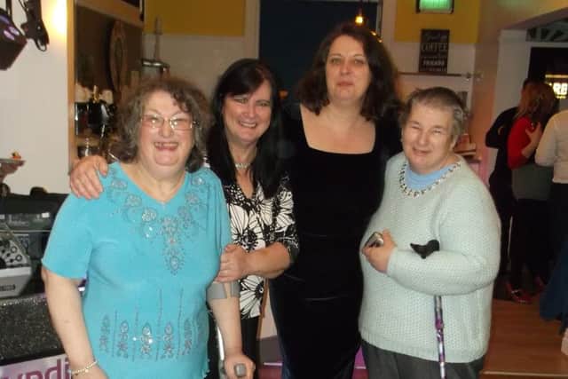 Fiona Sanderson on her 60th birthday party with sisters Lorraine, Katrina and Shirley at Escape in Kirkham.