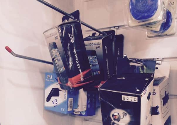 Illicit products were found in phone accessory boxes in Megasaver, Fishergate Hill