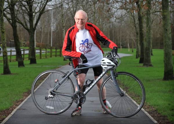 Photo Neil CrossJohn Farnden, Ric Clark's father-in-law, is carrying on his legacy by riding Ric's bike from London to Paris, for St Catherine's Hospice and Rosemere