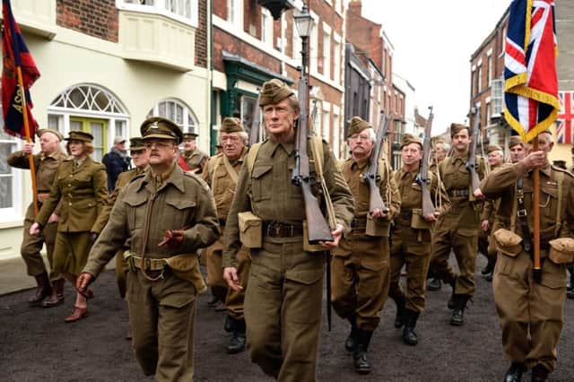 A scene from the new film Dads Army. See letter about one readers childhood memories