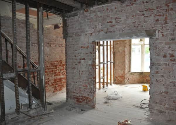 Progress: Renovation work is well underway at West End One