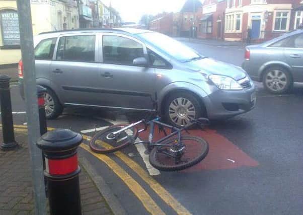 Bike collides with car in Leyland 11/02/2016