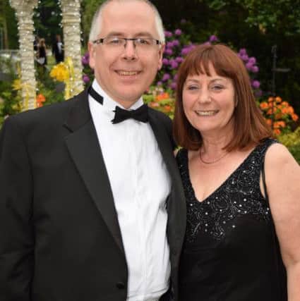 The couple at the St Catherine's ball