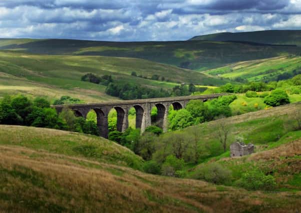 The Dent Head Viaduct on the the Settle to Carlisle railway line