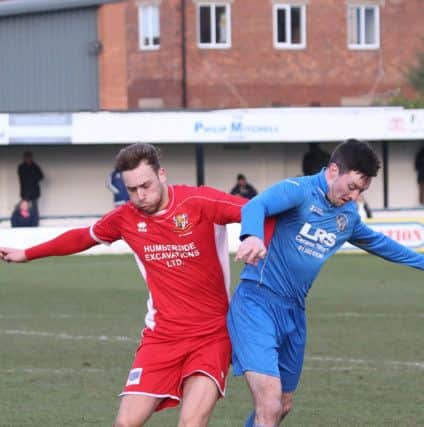 Action from Town's 2-0 win at Armthorpe