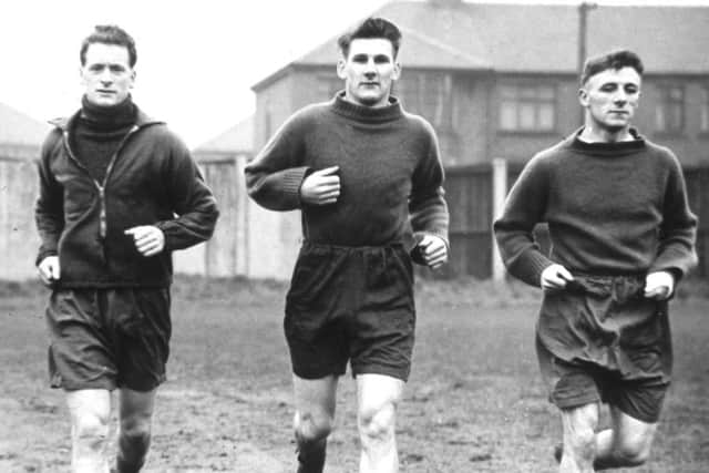 Send In

Tom Finney,Joe Marston and Tommy Docherty training at Deepdale

Picture sent in by Roy Payne