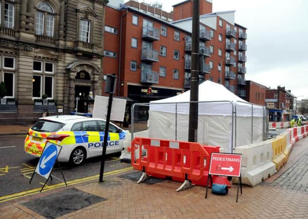 Work stopped on the pedestrianisation of Church Street in Preston, when road workers dug up human remains