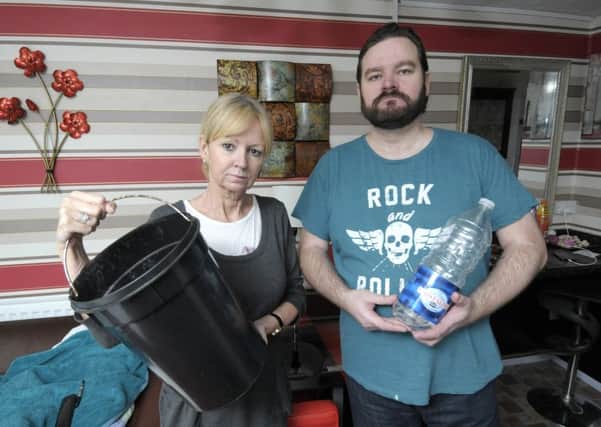 Amanda Yates and son Mark Galazka have been without water since Sunday at their flat in Sandown Court on Avenham Lane