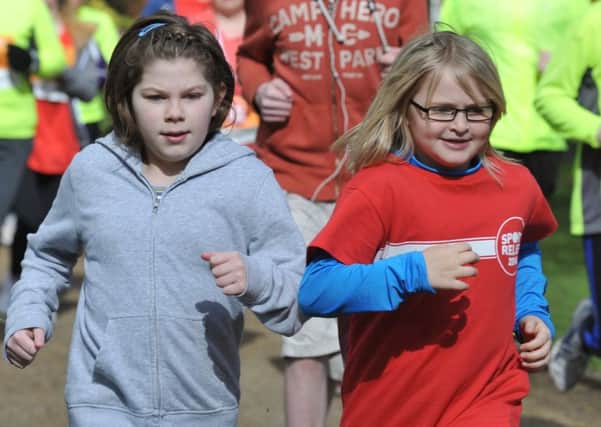 Runners taking part in the previous Chorley Mile for Sport Relief