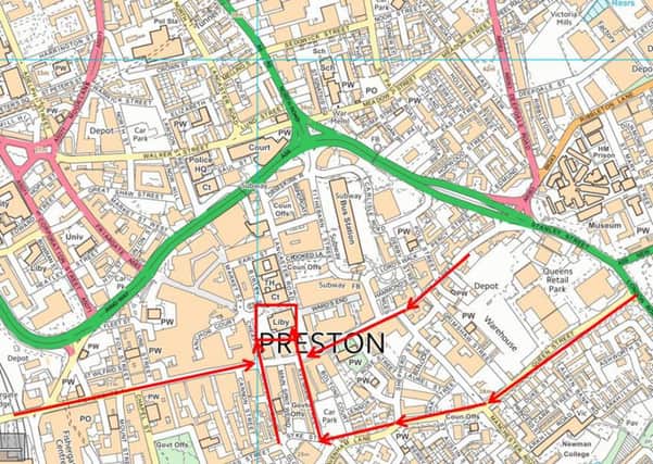 Advisory routes for EDL march on February 20 - Lancashire Police