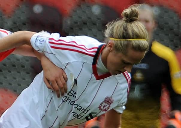 Katie Brusell in action for former club Liverpool