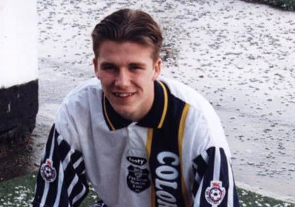 David Beckham after joing Preston as a youngster