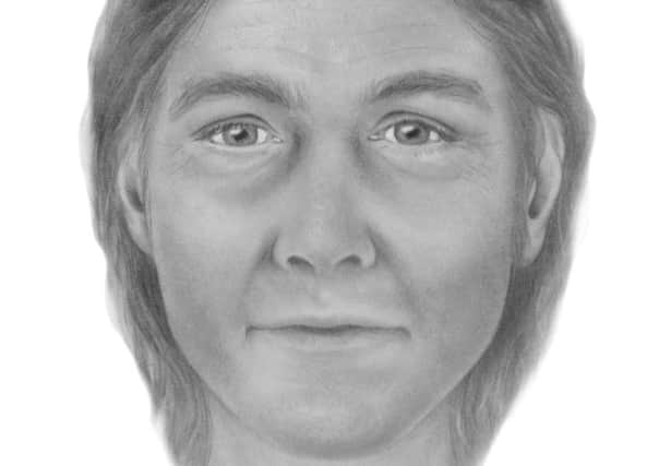 An artist's impression of the man found in Lancaster last year.