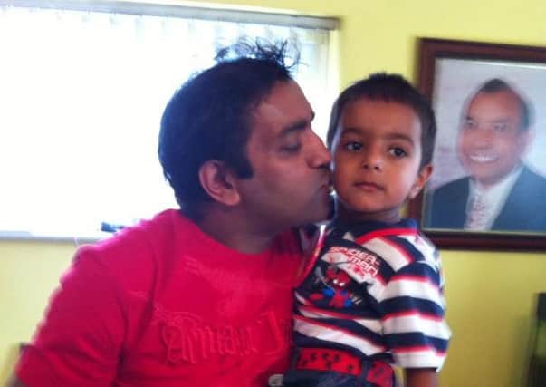 LOVING FATHER: Paresh  Patel  with son  Jai Joshi