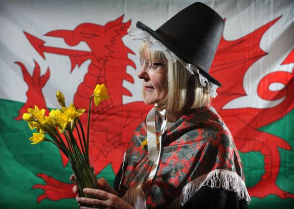 Anne Spooner in Welsh dress