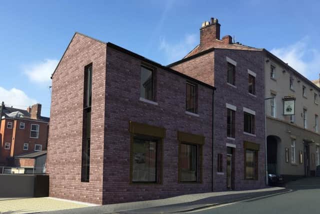 CGI of how the  former Lambert Brothers printing press building on Glovers Court could look