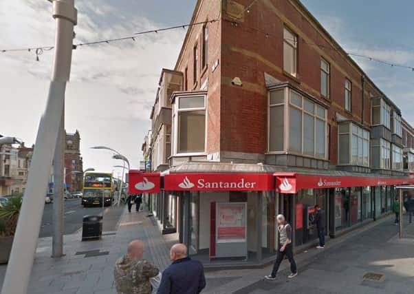 The woman was attacked outside Santander.
Picture: Google Street View