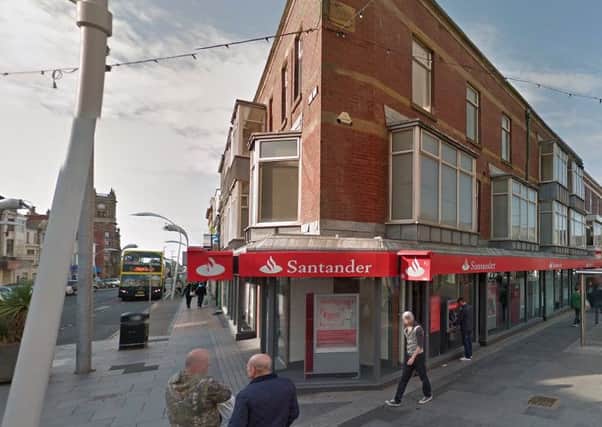 The woman was attacked outside Santander. 
Picture: Google Street View