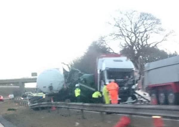 The M6 yesterday morning