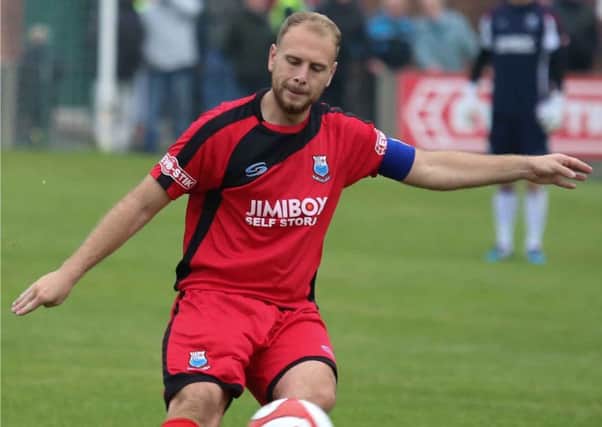 Bamber Bridge captain Matt Lawlor in action
