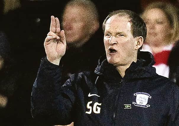 Simon Grayson pictured at the City Ground 
in midweek