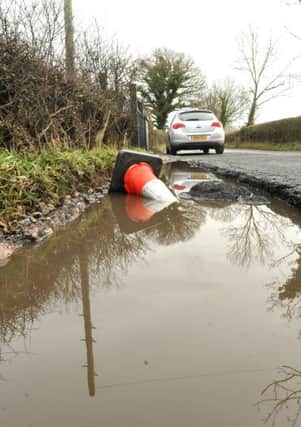 Photo Neil Cross
A pothole near Sandy Lane, Cottam