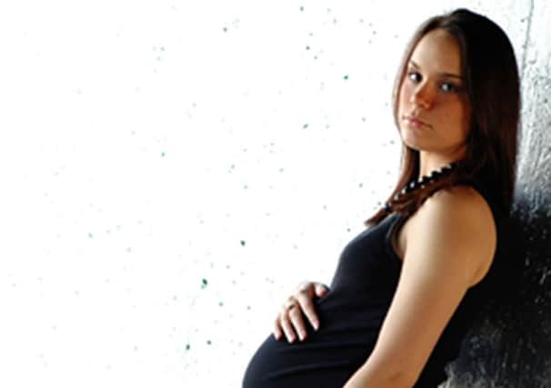 Going up: Teenage pregnancies have risen in Preston. Picture posed by a model