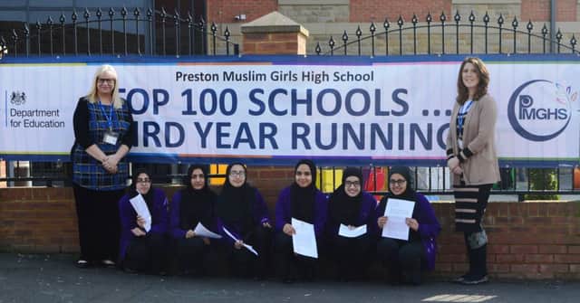 Preston Muslim Girls' High School has been praised for being in the top 100 schools for the third year running