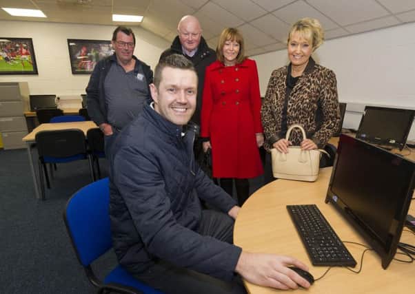 The family of the late Mick Baxter visited PNE's community department