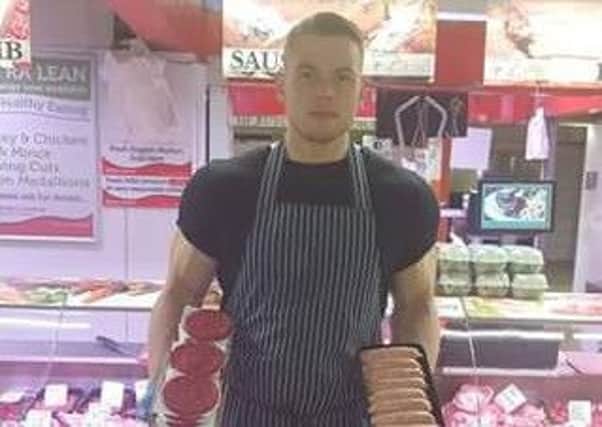 Britain's sexiest butcher, Marcus Harrison