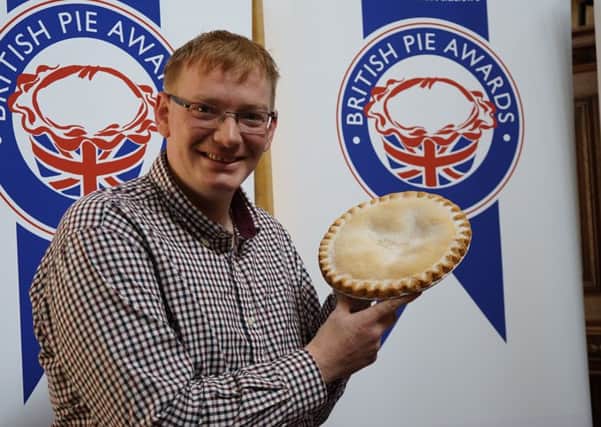 Award winner: Graham Aimson from Morecambe FC at the British Pie Awards